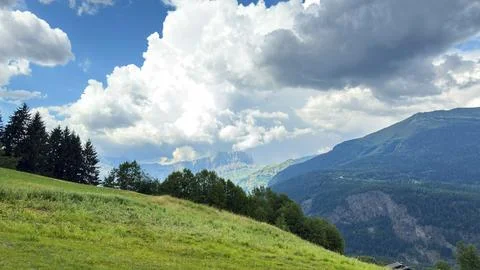 Alpine Mountain Landscape Stock Photos