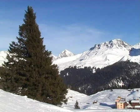 Alpine mountain panorama Stock Footage 111893