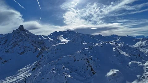 Alpine Mountain Panorama Hyperlapse Winter 4K Видео 335638351