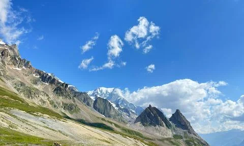 Alpine Mountain Panorama Stock Photos