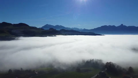 Alpine Mountain Panoramic Scenery View Stock Footage 229849528