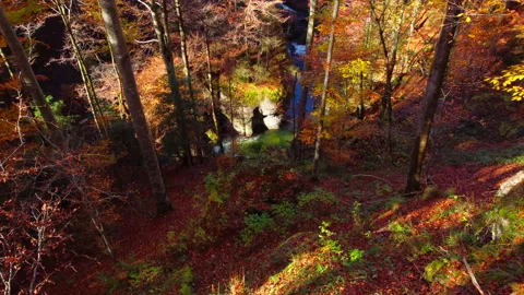 Alpine Mountain Panoramic Scenery View Stock Footage 229852994