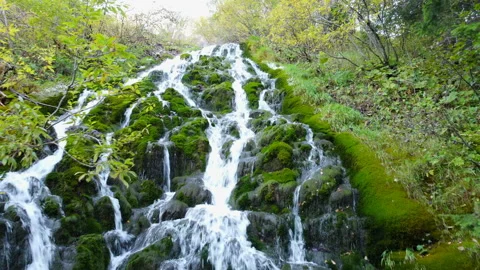 Alpine Mountain Panoramic Scenery View Stock-Footage 229857776