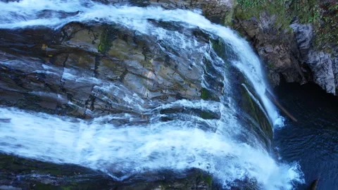 Alpine Mountain Panoramic Scenery View Stock Footage 229873399