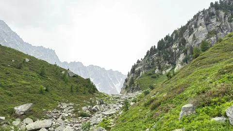 Alpine Mountain Pass Stock Photos