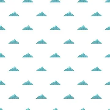 Alpine mountain pattern seamless Stock Illustration