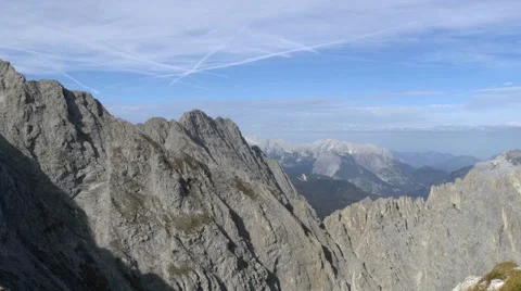 Alpine mountain range Stock Footage 43813049