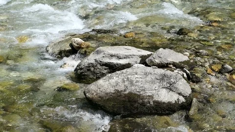 Alpine mountain river names Gerlos River in Tirol Austria. Video stock 118212411