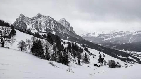 Alpine mountain scenery Foto stock