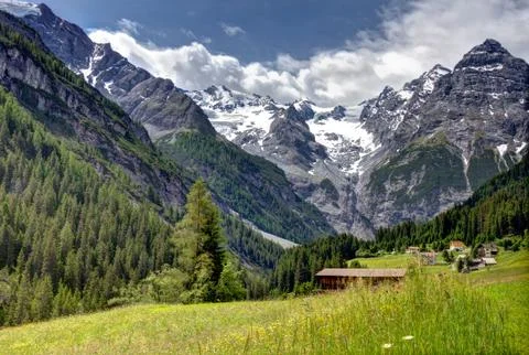 Alpine mountain view in austria Foto stock