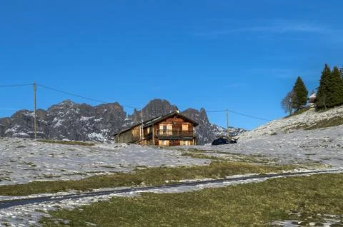 Alpine mountains Stock Photos