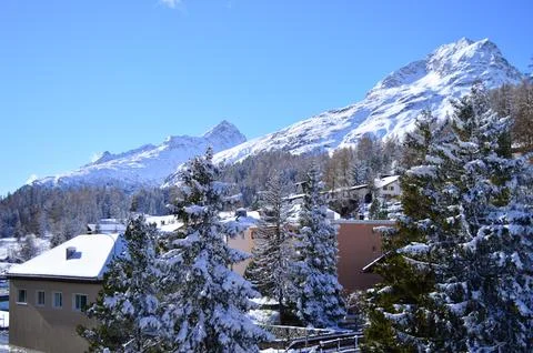 Alpine mountains Stock Photos