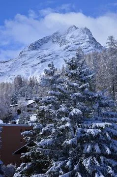 Alpine mountains Stock Photos