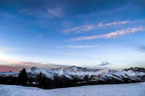 Alpine mountains Stock Photos