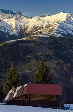 Alpine mountains Stock Photos