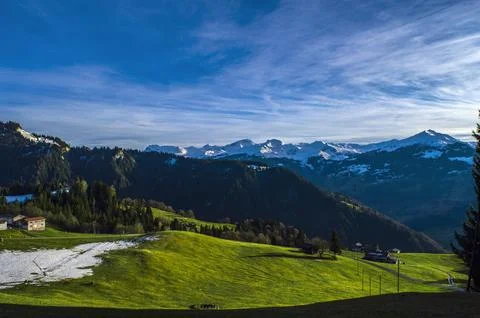 Alpine mountains Stock Photos