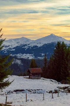 Alpine mountains Stock Photos