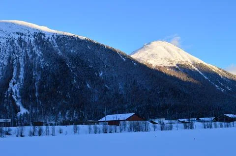 Alpine mountains Stock Photos
