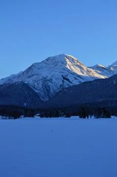 Alpine mountains Stock Photos