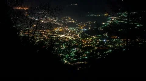Alpine night time lapse Stock Footage 20456104