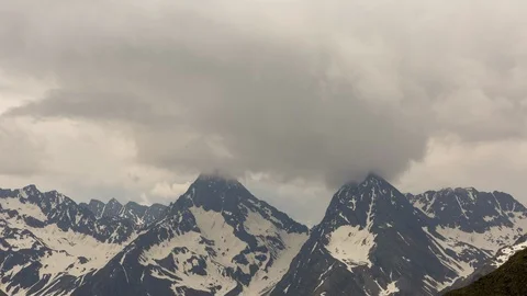 Alpine nightfall weather time lapse: Schober mountain range Stock Footage 122487575
