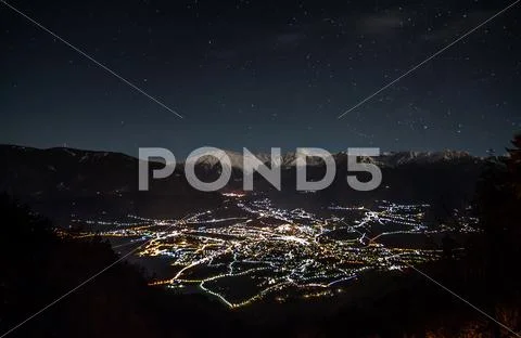 Alpine nightsky Stock Photos
