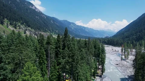 Alpine Panjkora Valley landscape Stockbeeldmateriaal 339128399