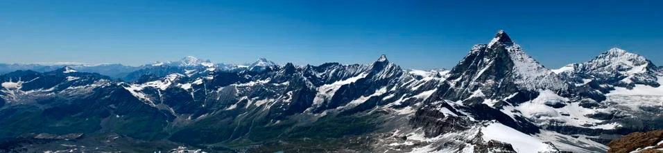 Alpine panorama Stock Photos
