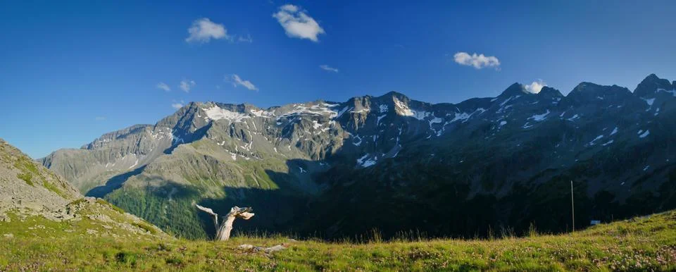 Alpine panorama Stock Photos