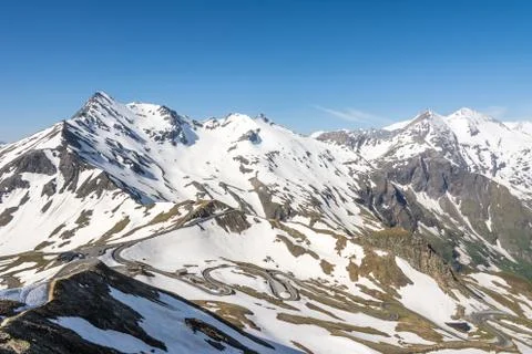 Alpine Panoramic View Stock Photos