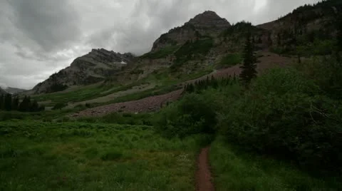 Alpine Pass Pan Stock Footage 20621120