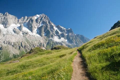 Alpine path Stock Photos