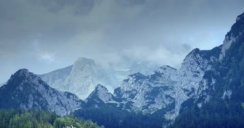 Alpine peaks. Timelapse Stock Footage 284821377