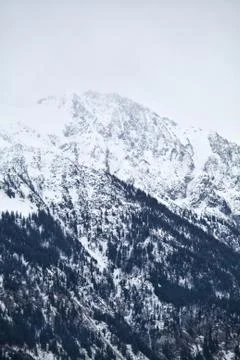 Alpine peaks in winter Stock Photos