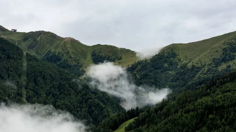 Alpine rain weather time lapse Stock Footage 68906752