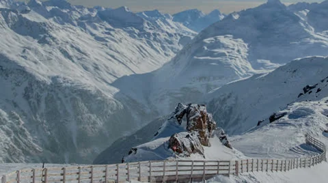 Alpine ridge Solden Austria Stock-Footage 24271511