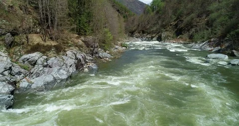 Alpine river Sesia Stock Footage 107318736