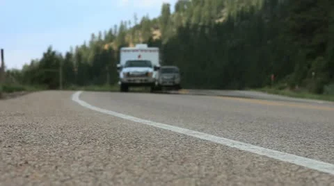 Alpine Road Stock Footage