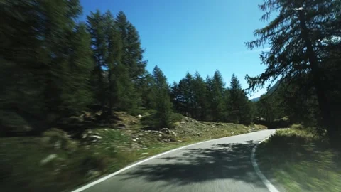 Alpine Road Stock Footage 318069999