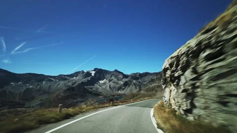 Alpine Road Stock Footage 318070035
