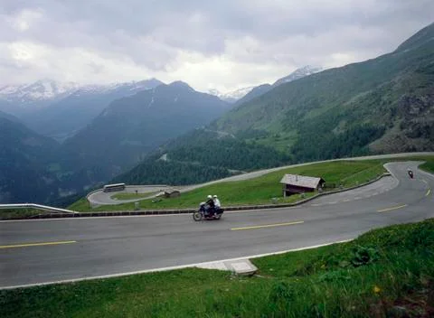 Alpine road Stock Photos