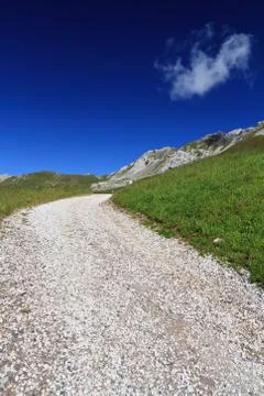 Alpine road Stock-Fotos