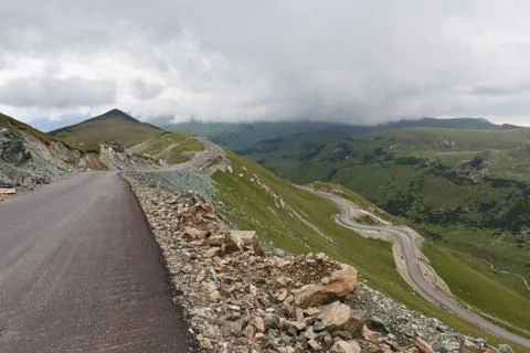 Alpine road Stock Photos