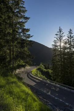 Alpine road Stock Photos
