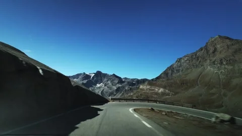 Alpine Road slow motion Stock Footage 318070269