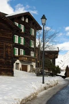 Alpine Scene Foto stock