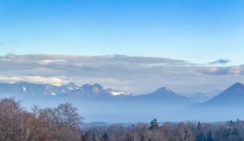 Alpine scenery Stock Photos