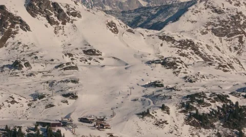 Alpine Ski Area Stock Footage 57893675