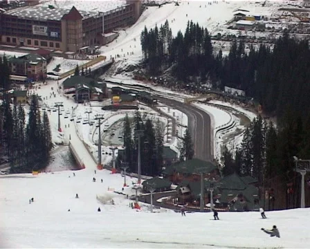 Alpine Skiing Stock Footage 1008160