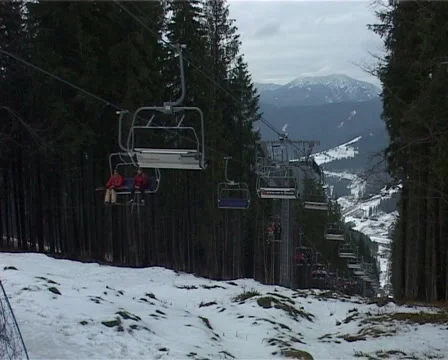 Alpine Skiing Stock Footage 1008257
